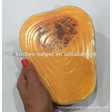 Grande Venda FDA &amp; LFGB Alimentos Padrão Silicone Sealing Lid / Silicone Pot Cover Lid / Silicone Suction Lid